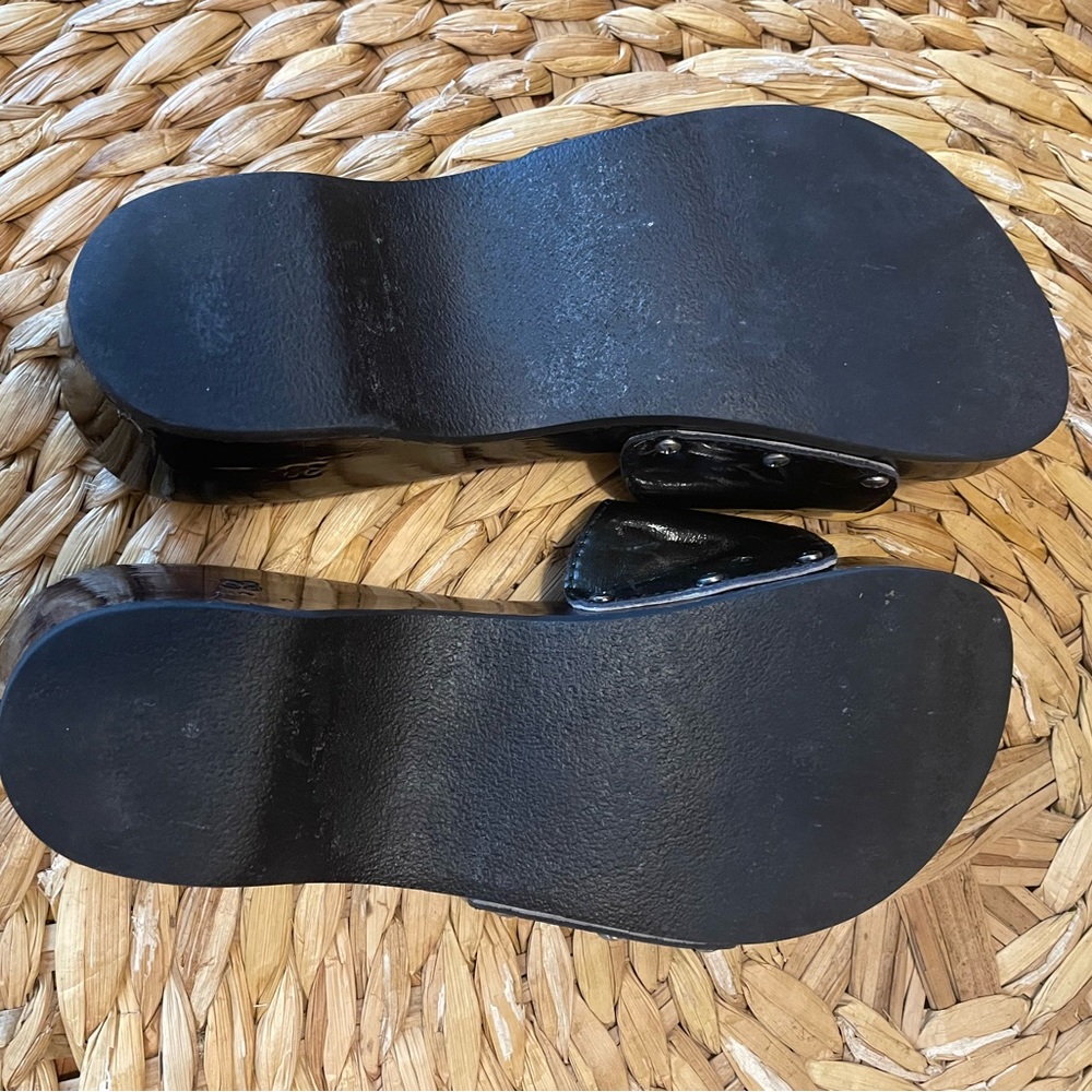 CHANEL Wood Sandal. Size 38 - Picture 5 of 9